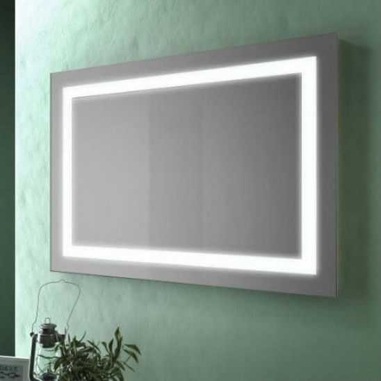 Specchio filo lucido 90x60 cm con cornice a LED